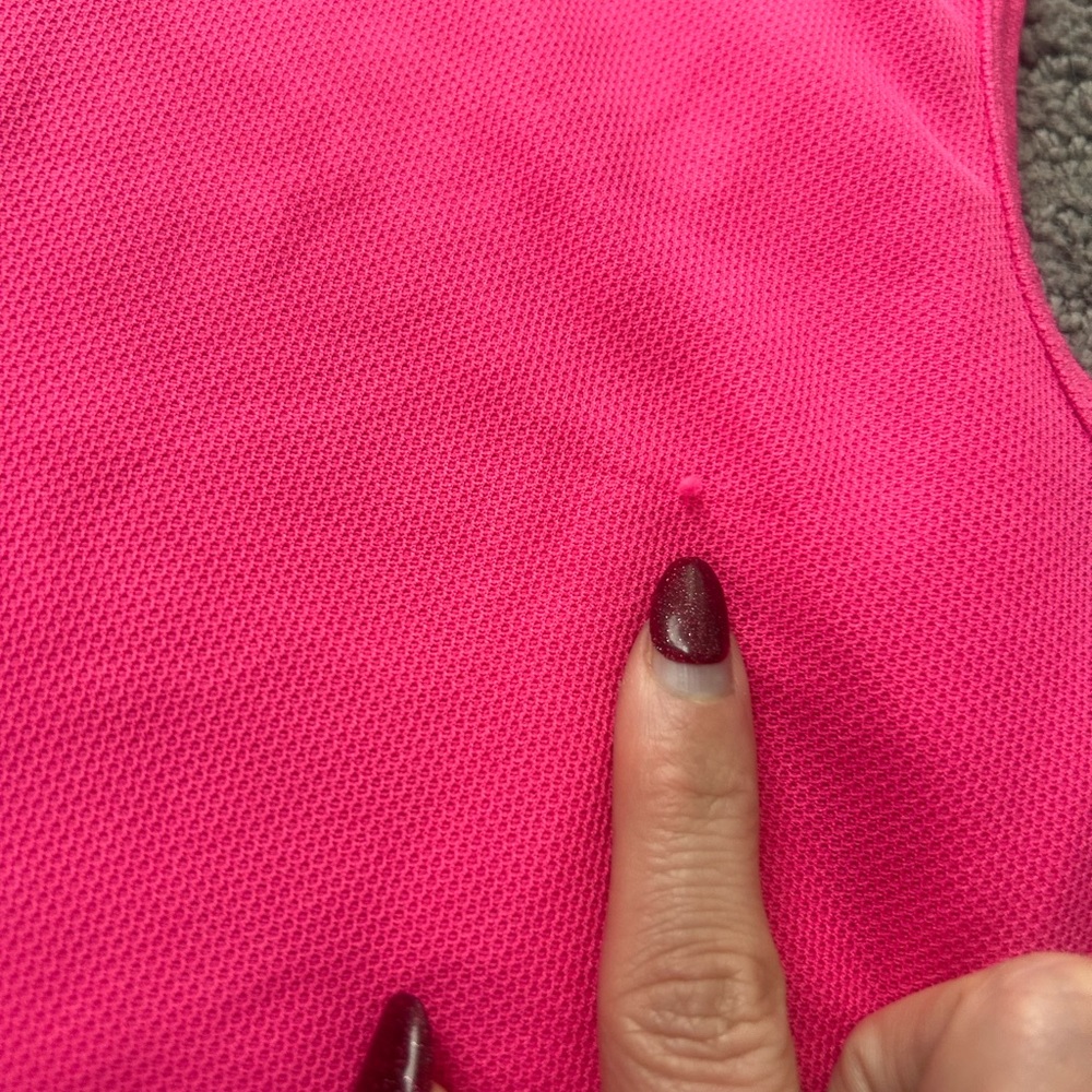 C9 by Champion Duo Dry Running Tank | Pink w/ Mesh Panels & Back Zip Pocket | S - Picture 10 of 11